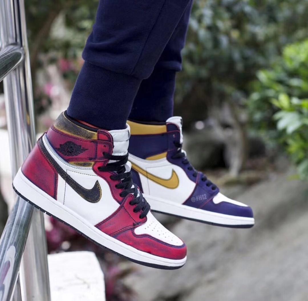 Air Jordan 1 x Dunk SB Lakers Shoes